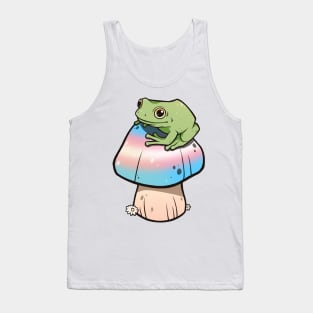 Transgender Pride Mushroom Frog Tank Top